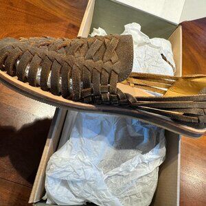 Nisolo Huarache Sandal - Waxed Brown - Size 9